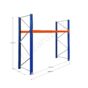 Paletové Regály Proman v: 1,9m, 1 patro – Základní Pole