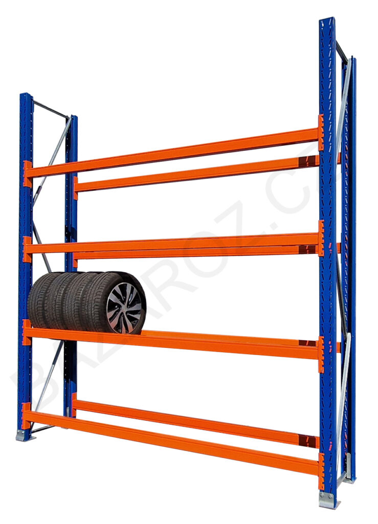 regál na pneumatiky profesionální bazar vysoká nosnost