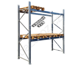 Paletové Regály Dexion P90, dvě patra, Pozinkované – Přídavné Pole