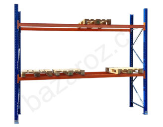 Paletové Regály Proman šířka: 3,6m – ZÁKLADNÍ POLE - Bazar / použité