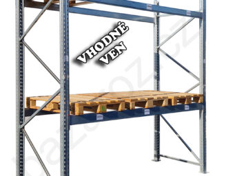 Paletové Regály Dexion P90, dvě patra, Pozinkované – Základní Pole